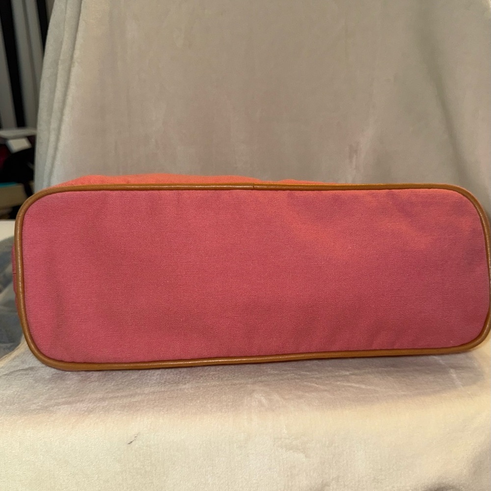 Hermes Salmon Canvas Large Pouch - Picture 7 of 11